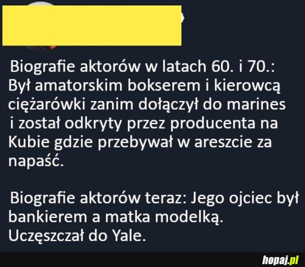 Biografie aktorów kiedyś i teraz