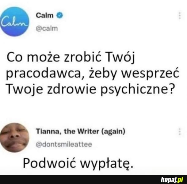 To by mnie uspokoiło