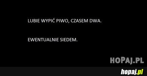 Lubię wypić piwo