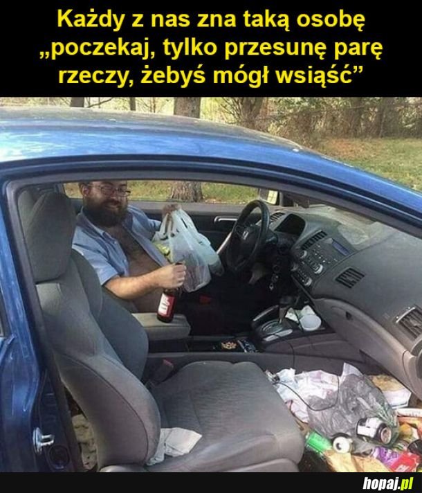 Miejsce w samochodzie