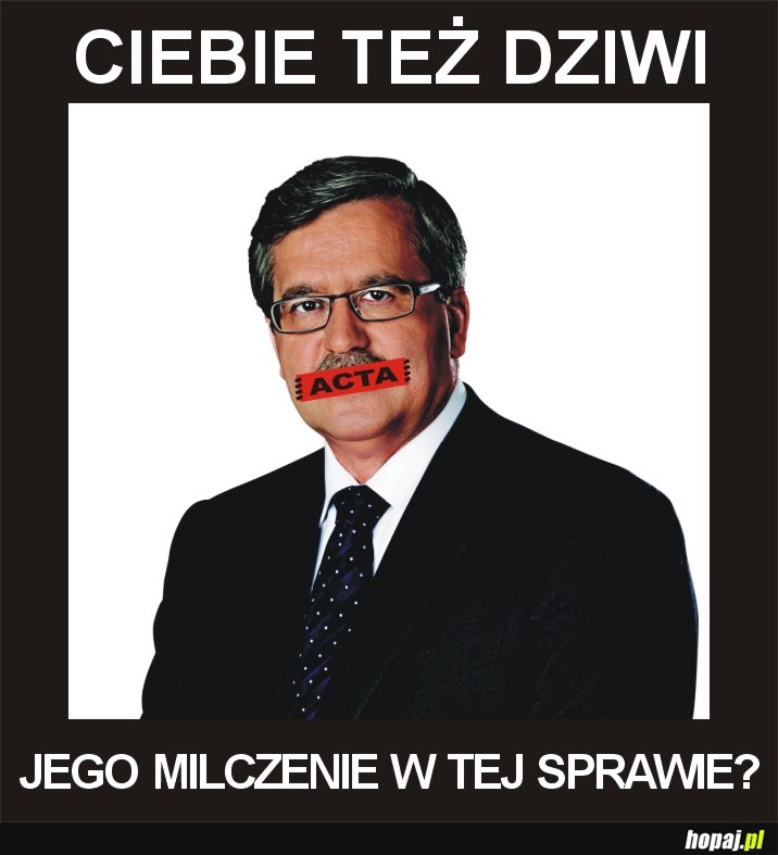 Czy Ciebie też dziwi jego milczenie w tej sprawie?