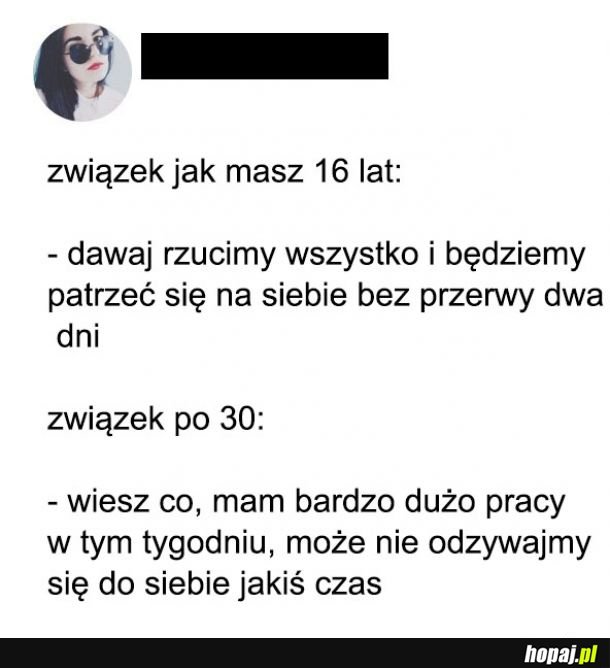 Z wiekiem się zmienia 