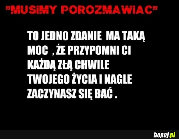 Musimy porozmawiać