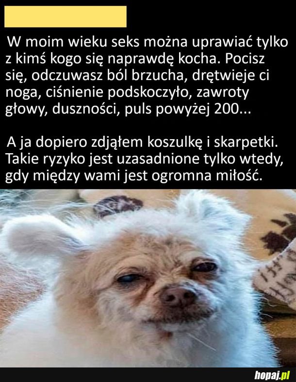 Takie poświęcenie, to tylko z miłości