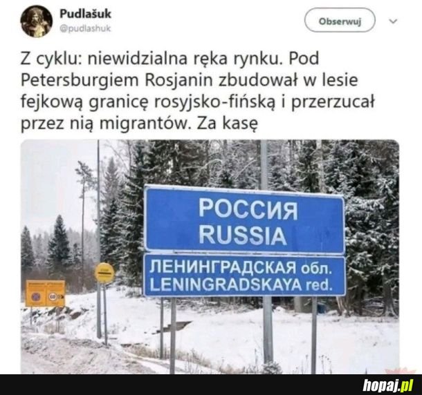Niewidzialna ręka rynku biznes na granicy