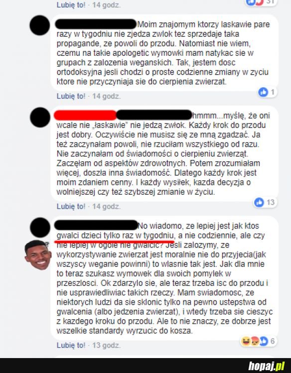 Tymczasem wegańska policja