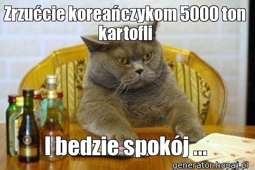 Zrzućcie koreańczykom 5000 ton kartofli