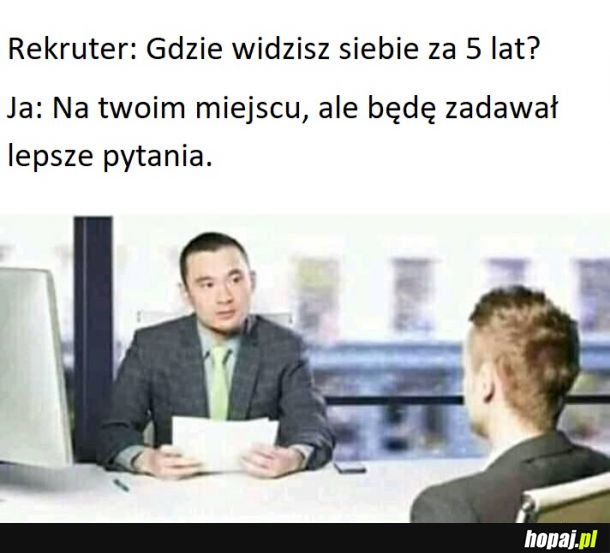 Chyba nie dostanę tej pracy