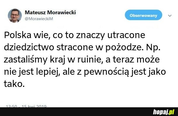 Mądre słowa premiera 
