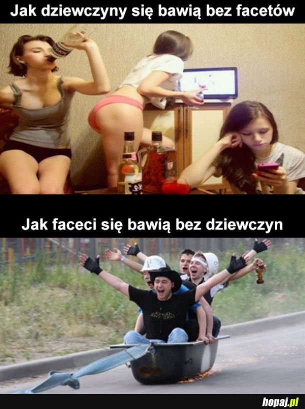 Zabawa kobiet vs mężczyzn