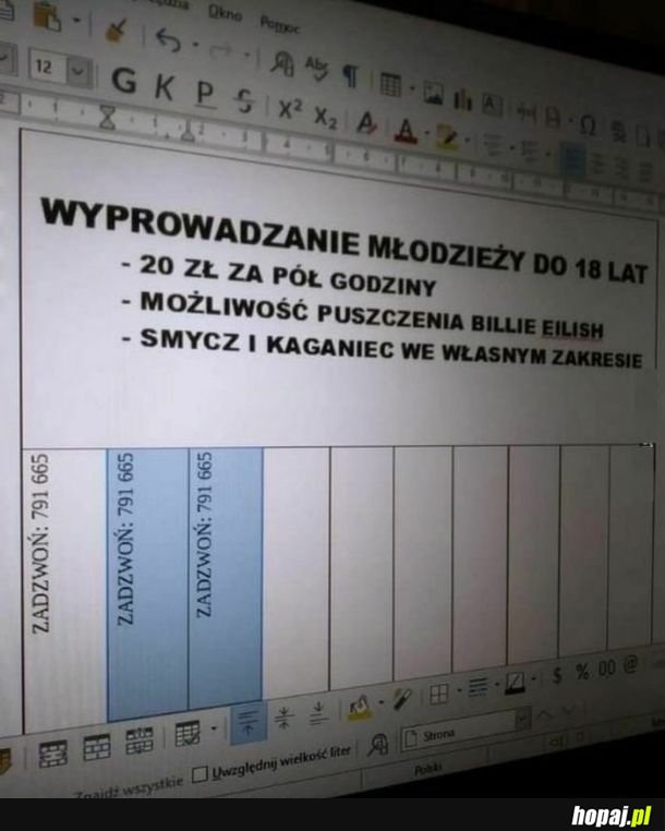 Rynek pracy nie znosi próżni :D