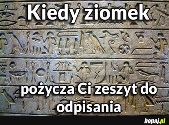 KIEDY POŻYCZASZ ZESZYT