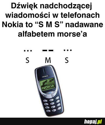 Dźwięk nadchodzącej wiadomości w telefonach Nokia