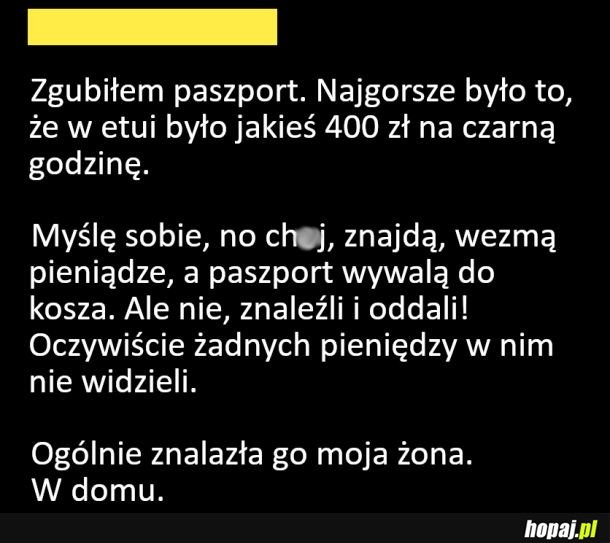 Zgubiony paszport