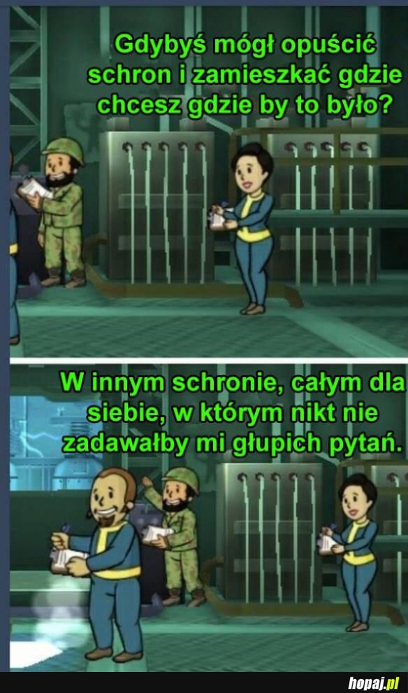 W schronie