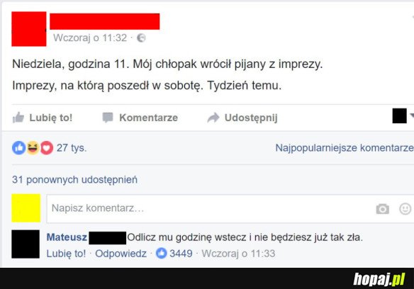 CHŁOPAK WRÓCIŁ PIJANY Z IMPREZY