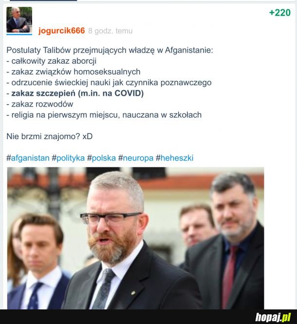 Postulaty Talibów w Afganistanie (zdjęcie niepowiązane ;) )