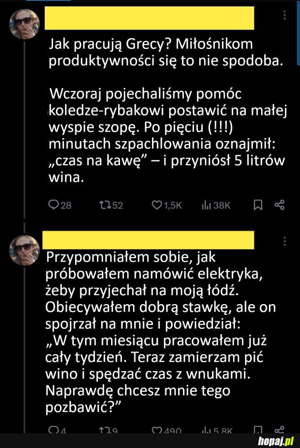 Jak pracują Grecy