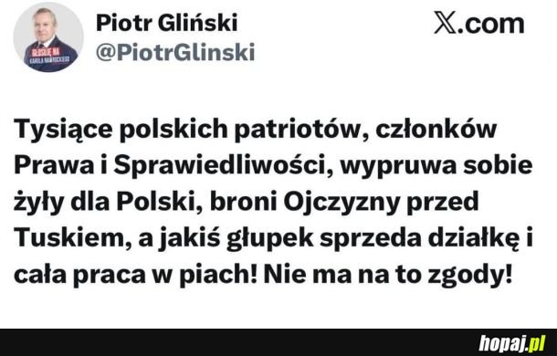 Wniosek: głupki nie powinny obracać nieruchomościami