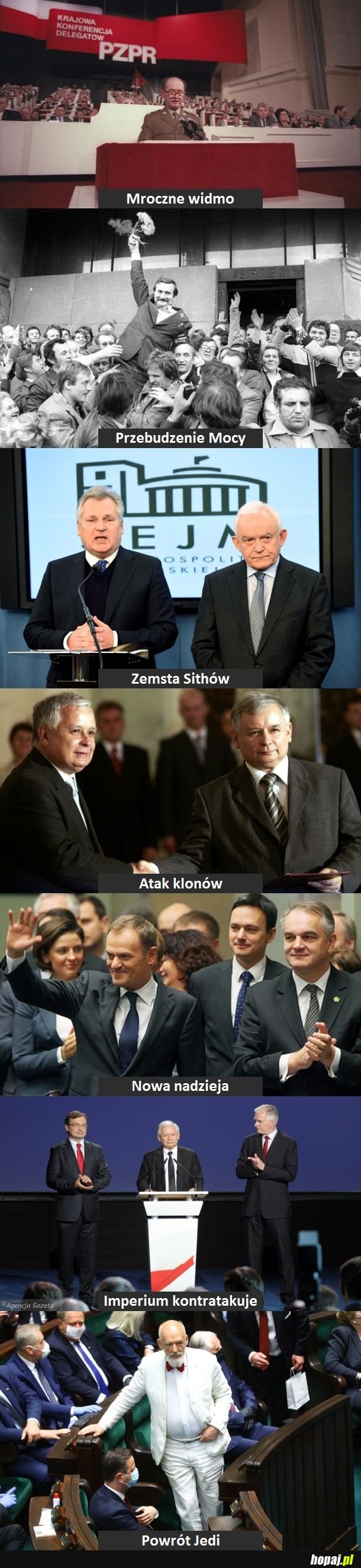 Najnowsza historia Polski jako filmy Star Wars