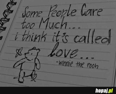 Some people care too much... - Puchatek ma rację