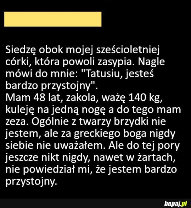 Bardzo miły komplement od córki