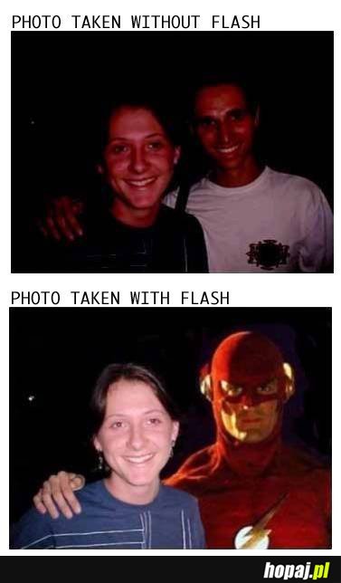 Photo taken with flash
