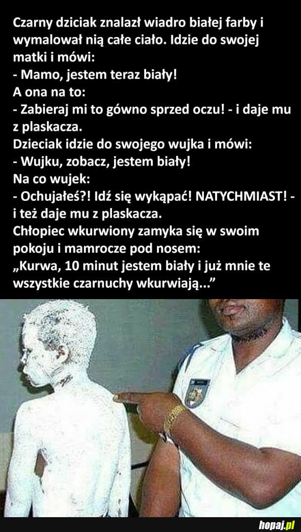 10 minut wystarczyło, żeby został rasistą