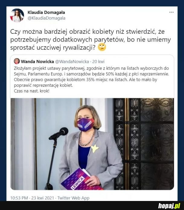 Lewica znów ośmiesza kobiety