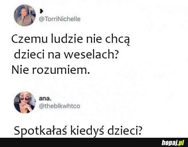 Dzieci na weselach 