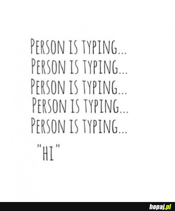 Person is typing 