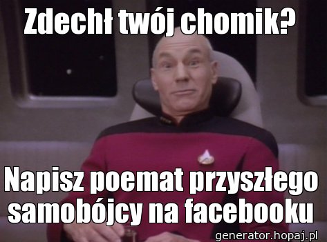 Zdechł twój chomik?