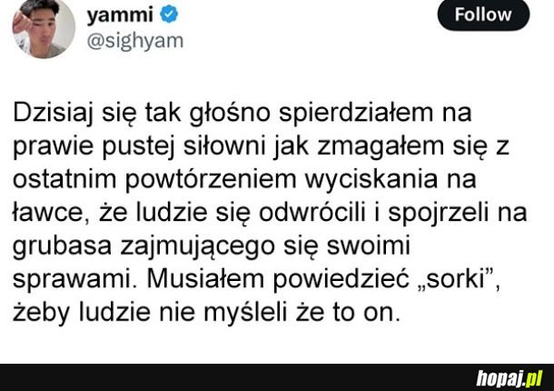 Dobrze, że się przyznał