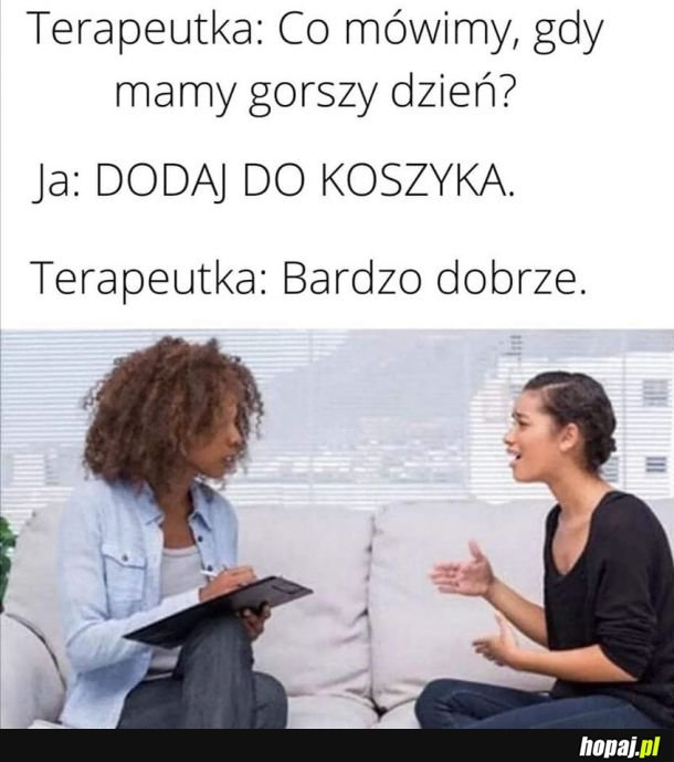 Terapeuta zawsze pomoże