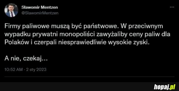 A nie, czekaj...