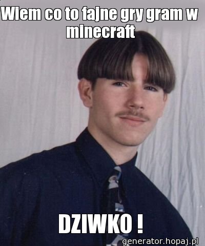 Wiem co to fajne gry gram w minecraft