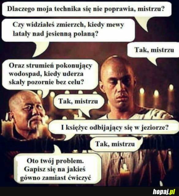 DLACZEGO MOJA TECHNIKA SIĘ NIE POPRAWIA?