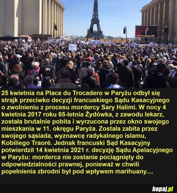 Strajk w Paryżu przeciwko decyzji Sądu Kasacyjnego