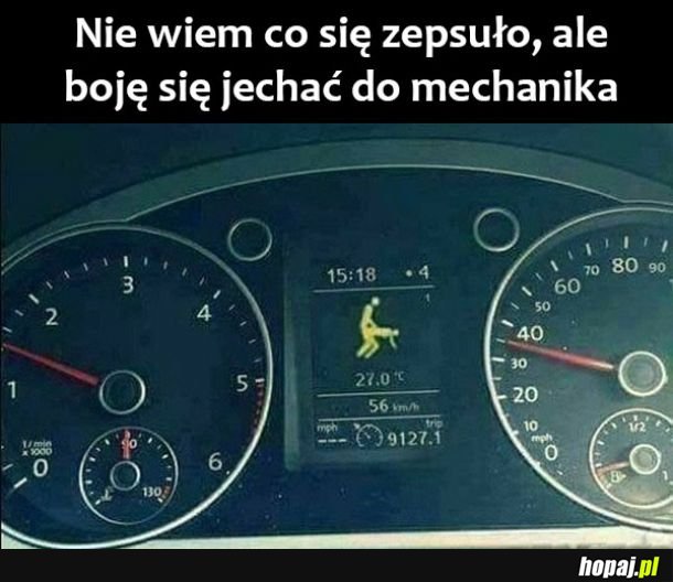Coś się zepsuło