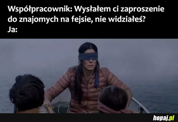 Nic nie widziałem