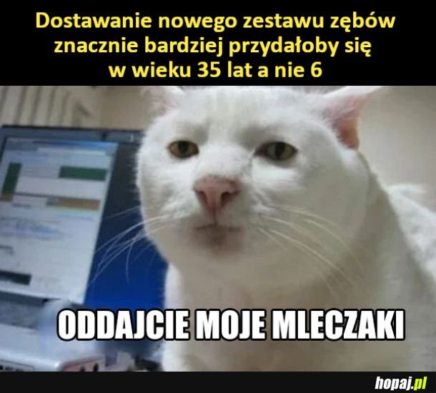 Oddajcie moje mleczaki