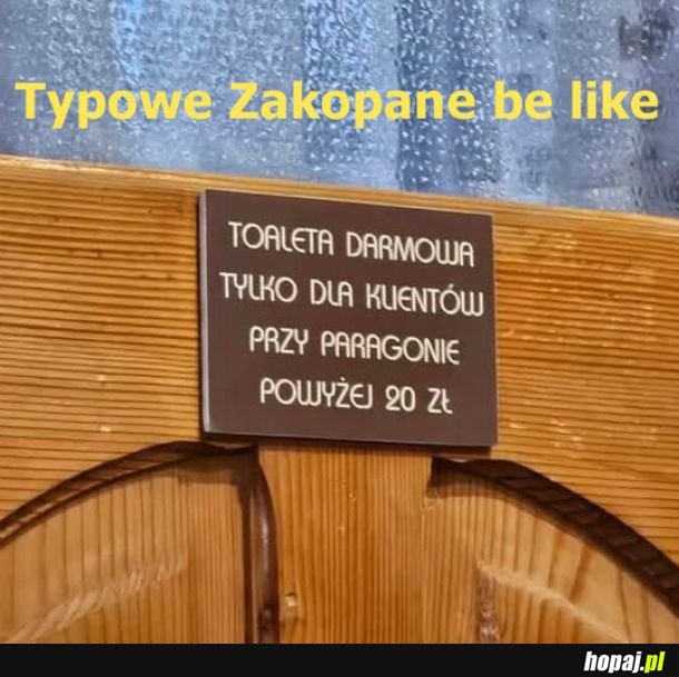 Typowy zakopiec