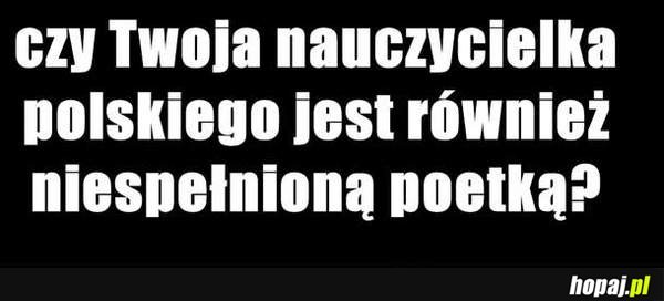 Niespełniona poetka