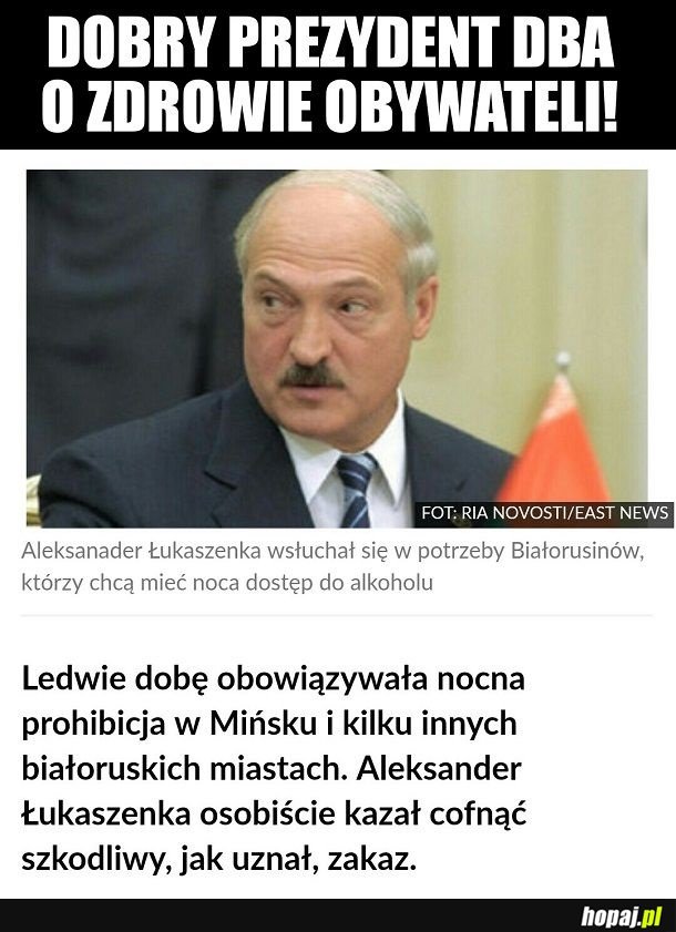 Dobry ziomek Łukaszenka