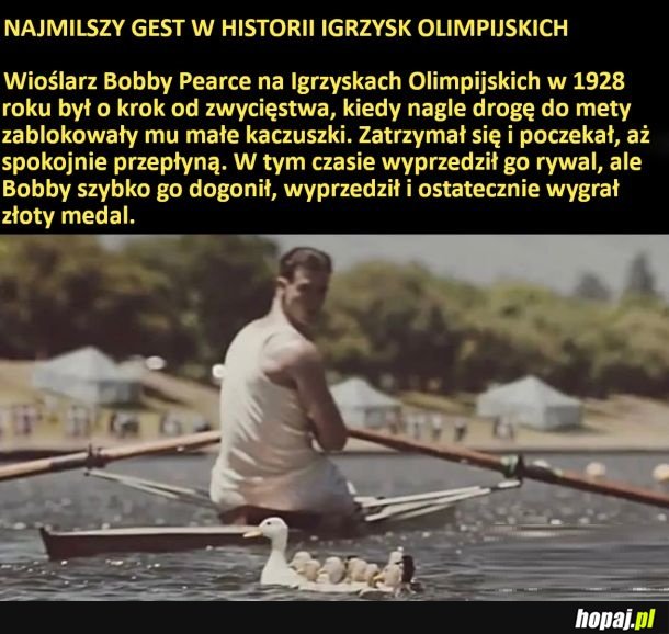 Najmilszy gest w historii igrzysk olimpijskich