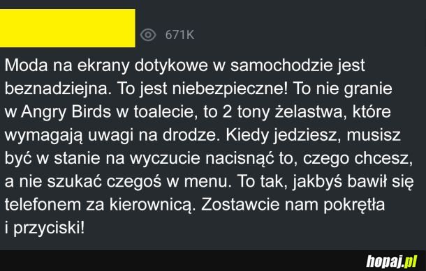 Apel do producentów samochodów