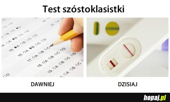 Test szóstoklasistki
