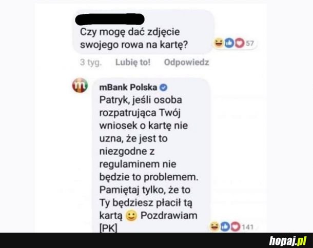 MBank śmieszek..