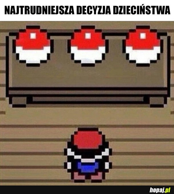 WYBÓR PIERWSZEGO POKEMONA