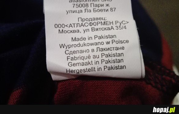 WYPRODUKOWANO W POLSCE